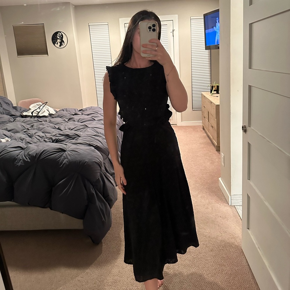 Vita Grace black side cutout dress